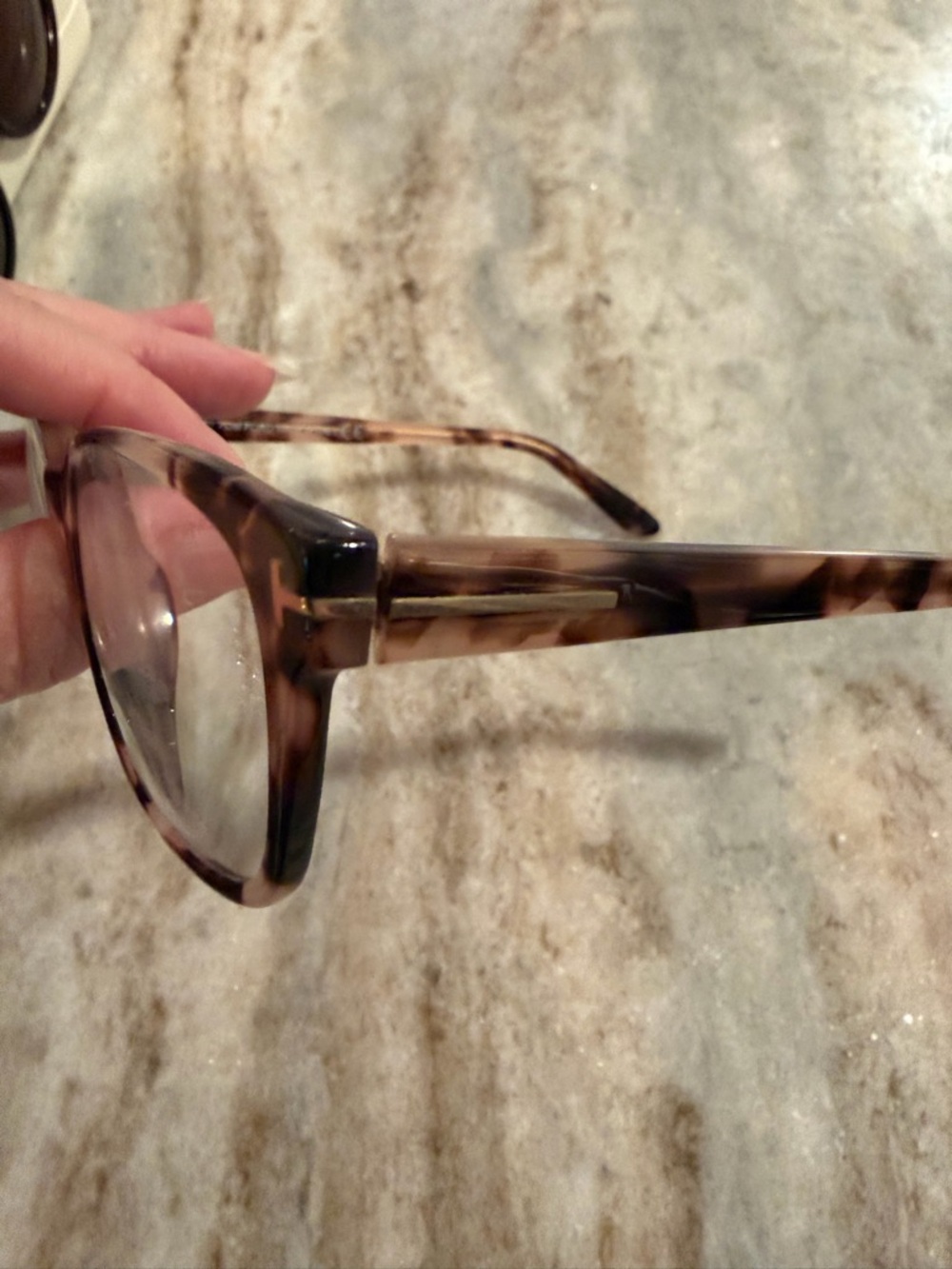 Tom Ford Light Tortoise Shell Frame, model TF5406 with branded case - Picture 2 of 6